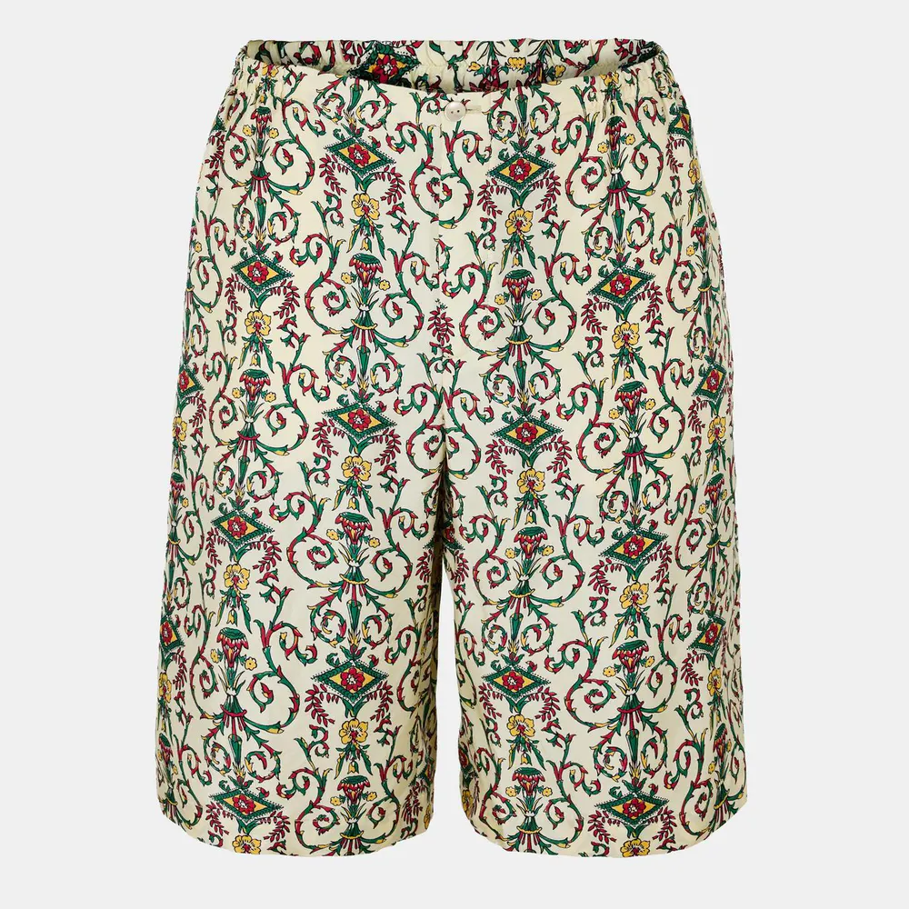 Gucci Men's Italian Crafted Woven Tracksuit Shorts
