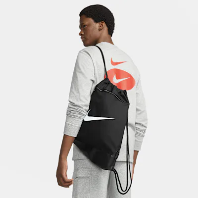 Nike Brasilia 9.5 Training Gymsack (18L) - Black/Black/White in Black/Black/White – Nike men's and unisex
