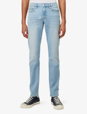 PAIGE Normandie Transcend Straight Stretch-Denim Jeans detail 3