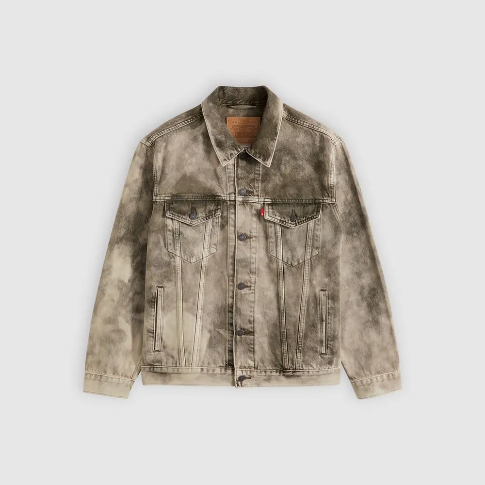 Levis Men's Trucker Camo Relaxed Fit Denim Jacket