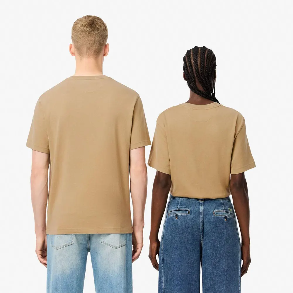 Lacoste Washed Effect Heavy Cotton T-Shirt detail 2