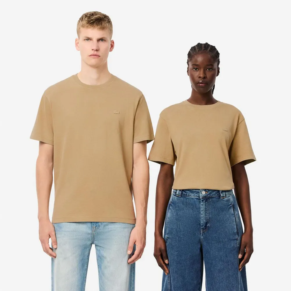 Lacoste Washed Effect Heavy Cotton T-Shirt