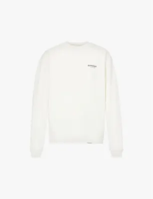 REPRESENT Owners' Club graphic-print relaxed-fit cotton-jersey sweatshirt - FLAT WHITE detail 2