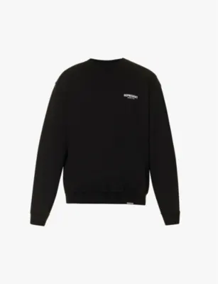 REPRESENT Owners' Club graphic-print relaxed-fit cotton-jersey sweatshirt - FLAT WHITE
