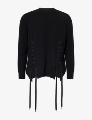 SIMONE ROCHA Lace-Up Wool-Blend Jumper