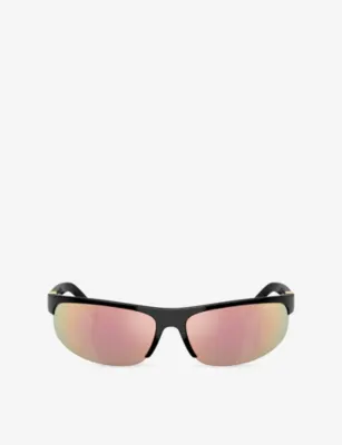 MIU MIU MU A02SF Oval-Frame Injected Sunglasses