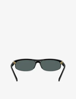 MIU MIU MU A02SF Oval-Frame Injected Sunglasses detail 3