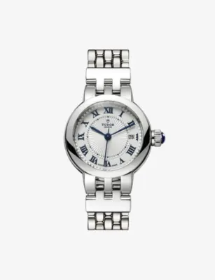 TUDOR M35200-0001 Clair de Rose stainless steel automatic watch in WHITE, additional product view 2