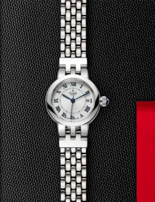 TUDOR M35200-0001 Clair de Rose stainless steel automatic watch in WHITE, additional product view 3
