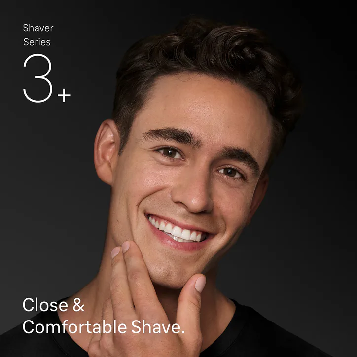 BRAUN Series 3+ Electric Shaver, Dry, 3000S, Grey detail 3