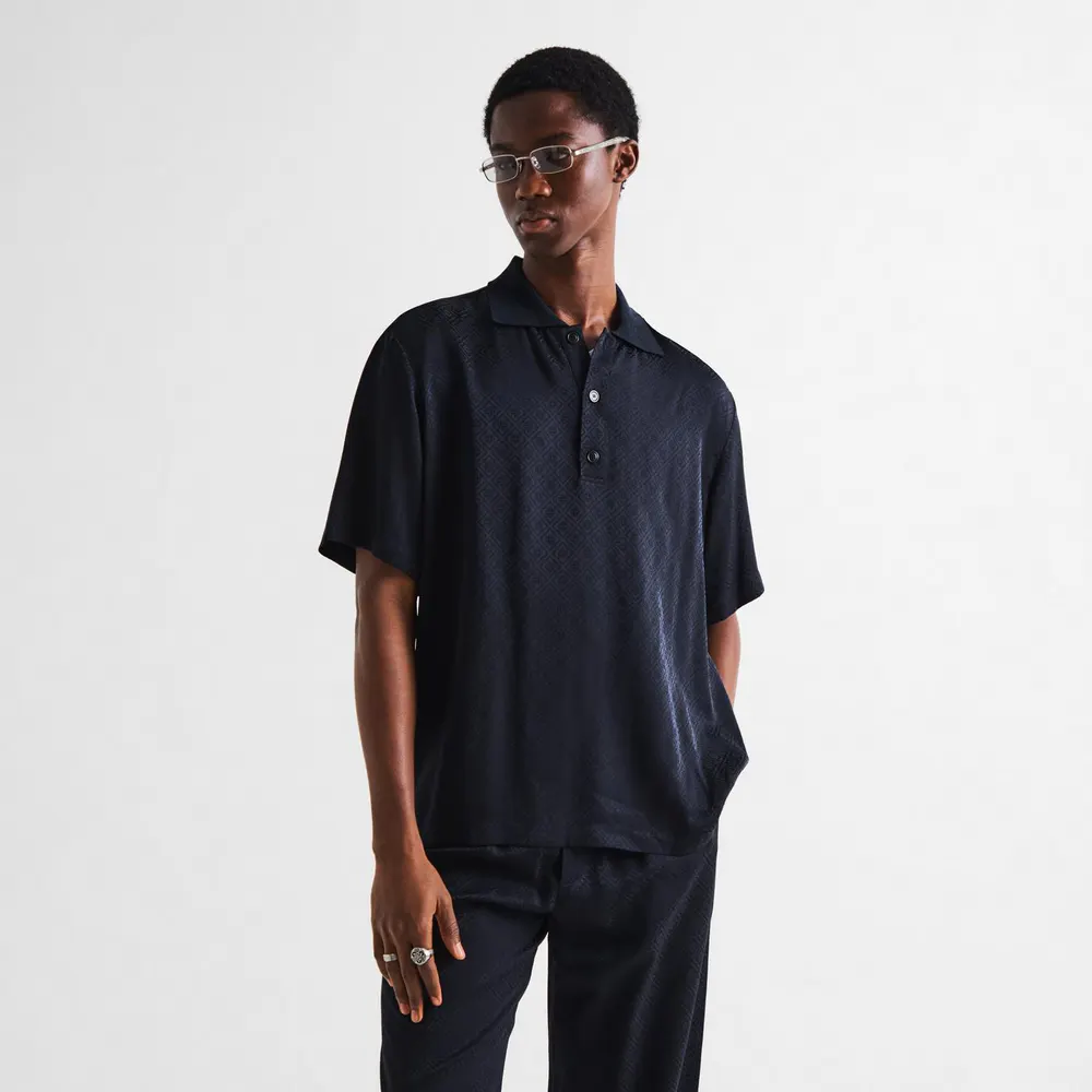 Casablanca Casa Silk Mono Polo Sn63 detail 3