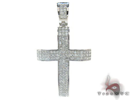 RINA - For Him FACTORY LA Diamond Cross Crucifix 5511 in Rose Gold – Pendant