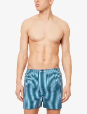 DEREK ROSE Royal Stripe Classic-Fit Cotton Boxer Shorts detail 2