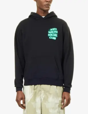 ANTI SOCIAL SOCIAL CLUB Glow In The Dark Cotton-Jersey Hoody detail 3