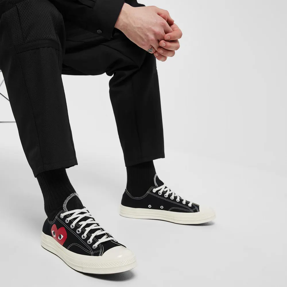 Comme des Garcons PLAY X Converse Large Peeping Heart Chuck Taylor 70 Trainers detail 2