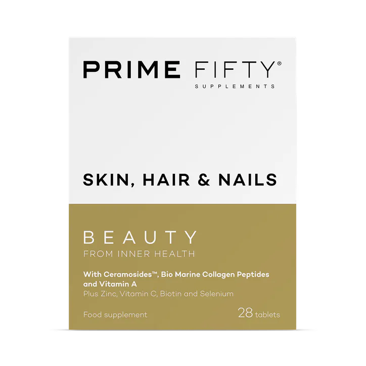 Prime Fifty Skin, Hair & Nails Collagen & Ceramosides Beauty Support 28 Tablets