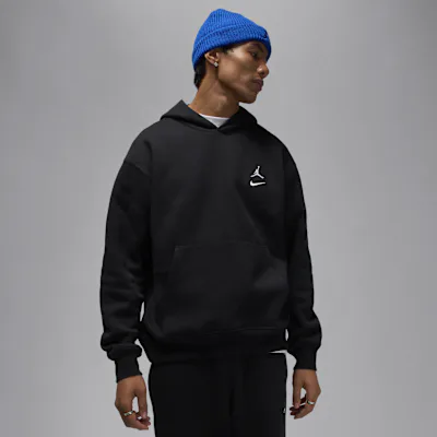Jordan Brooklyn Fleece Men's Pullover Hoodie - Black/White