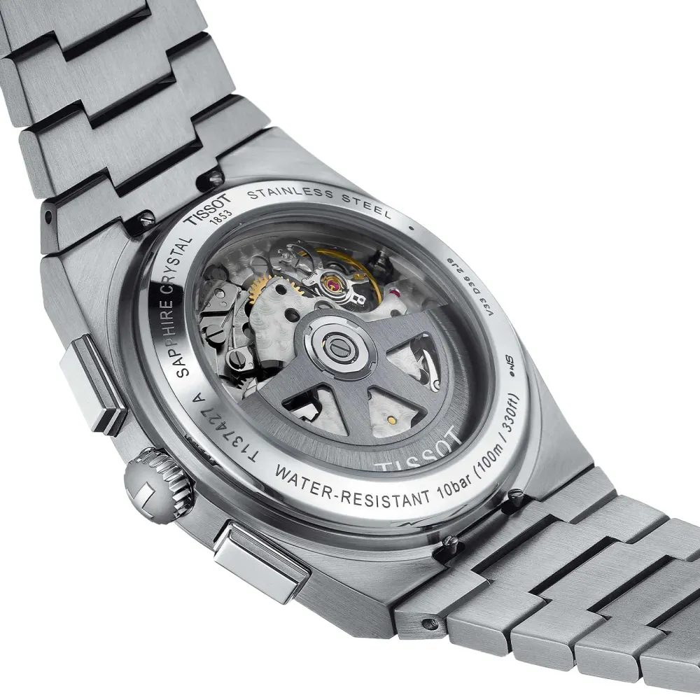 Tissot PRX Automatic Chronograph 42mm Mens Watch White detail 3