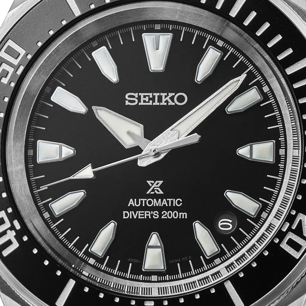 Seiko Prospex 4R Black 'Shog-urai' Diver 41.7mm Mens Watch detail 2