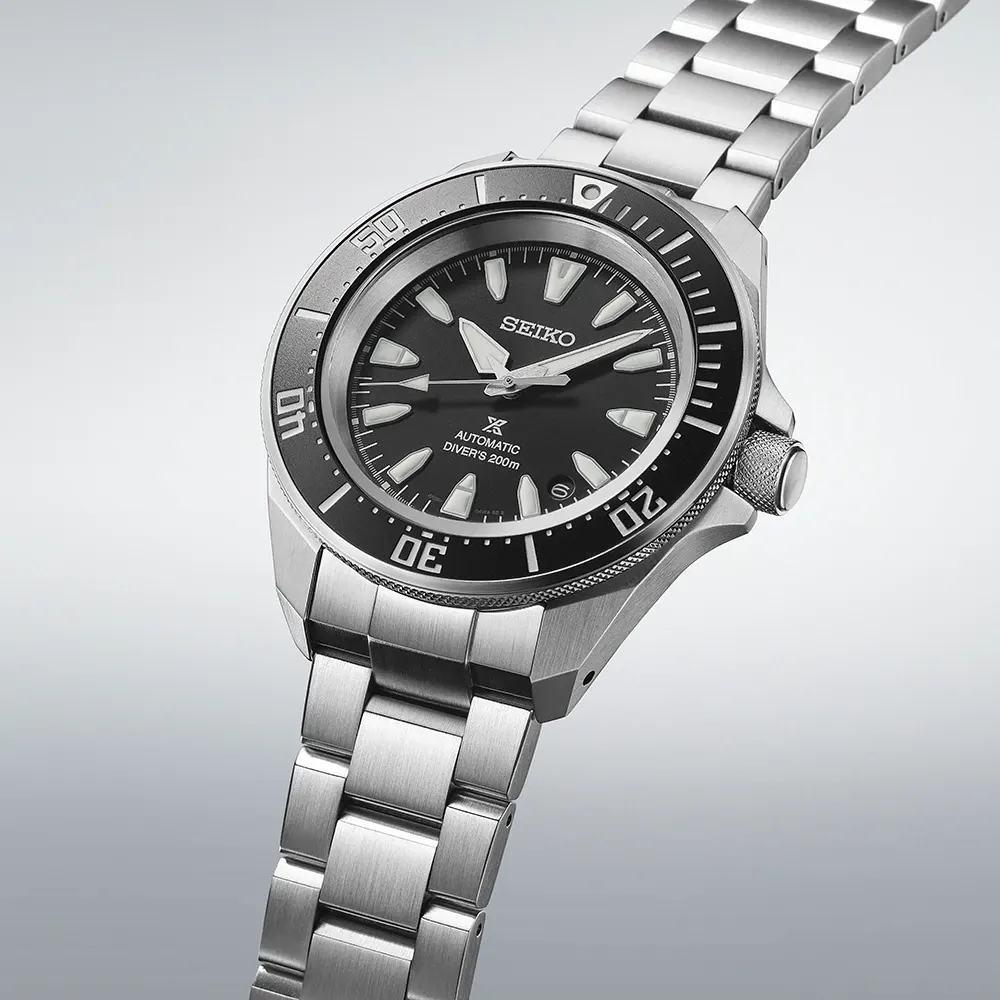 Seiko Prospex 4R Black 'Shog-urai' Diver 41.7mm Mens Watch detail 3