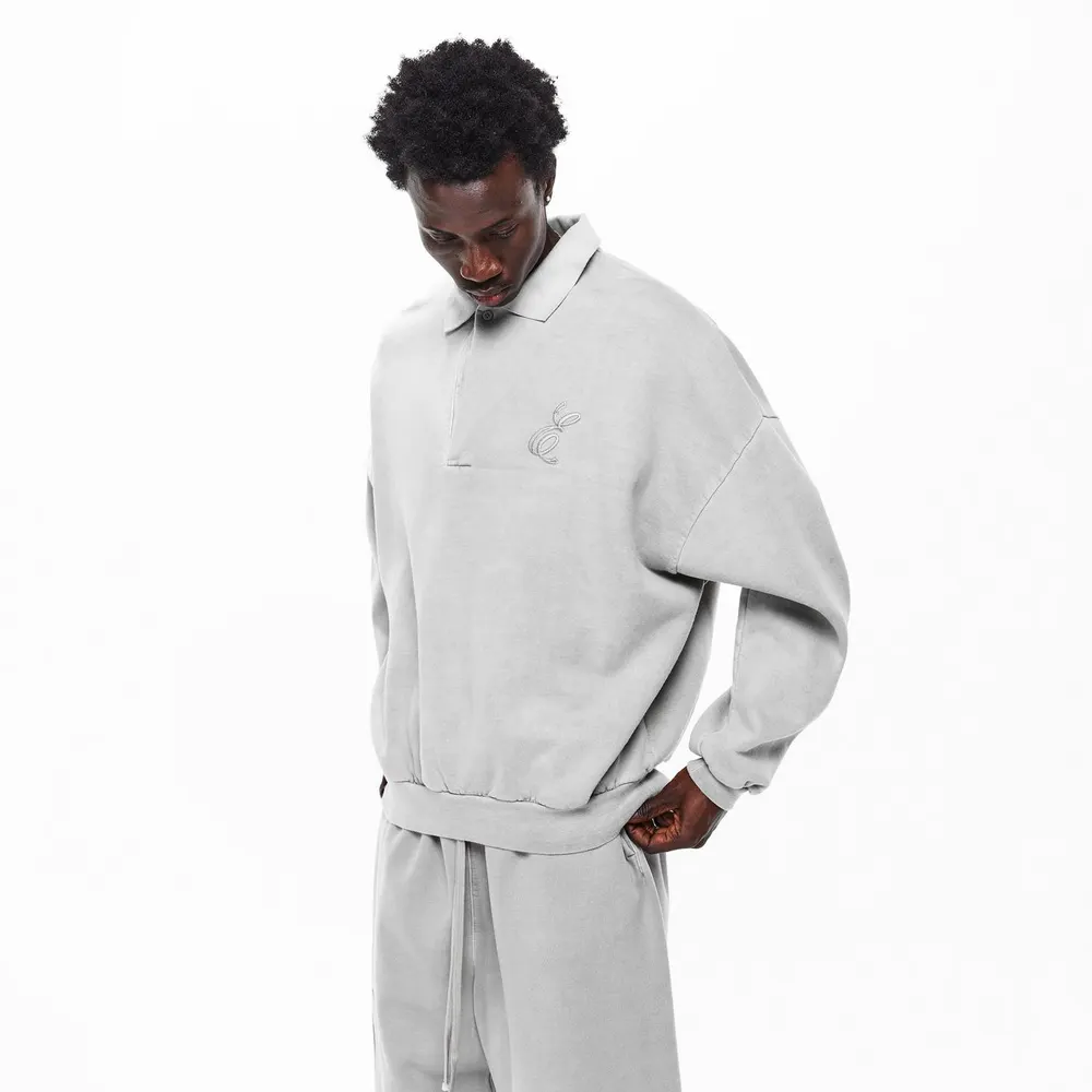 Fear Of God Essentials Men's Long Sleeve Polo Shirt detail 3