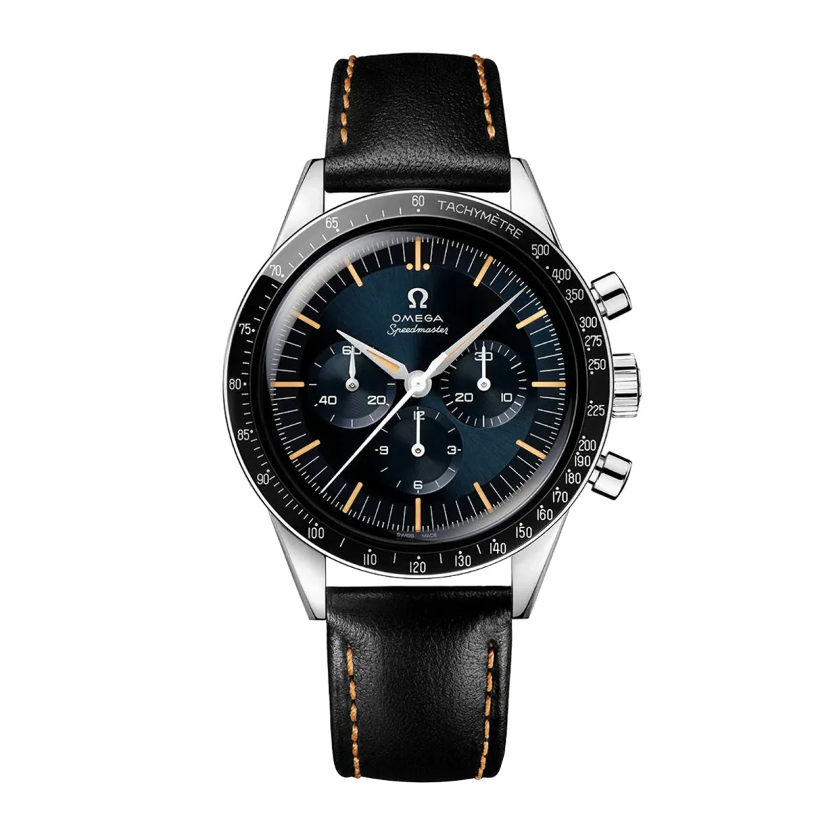Omega Speedmaster Anniversary Series 40mm Mens Watch Blue -Black Leather Strap