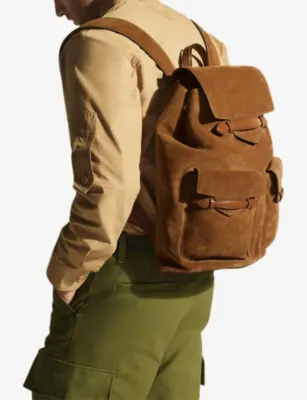 MONTBLANC Envelope Suede Backpack detail 2