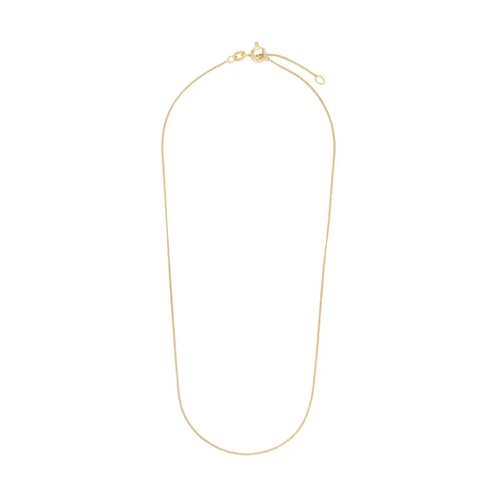 AMOR 9ct Yellow Gold Necklace - 35cm detail 3