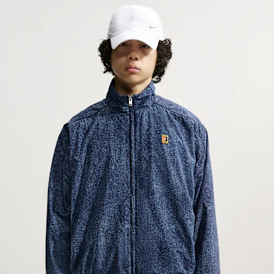 Nike Club Rules Men's Oversized Full-Zip Jacket - Work Blue/Obsidian/Obsidian