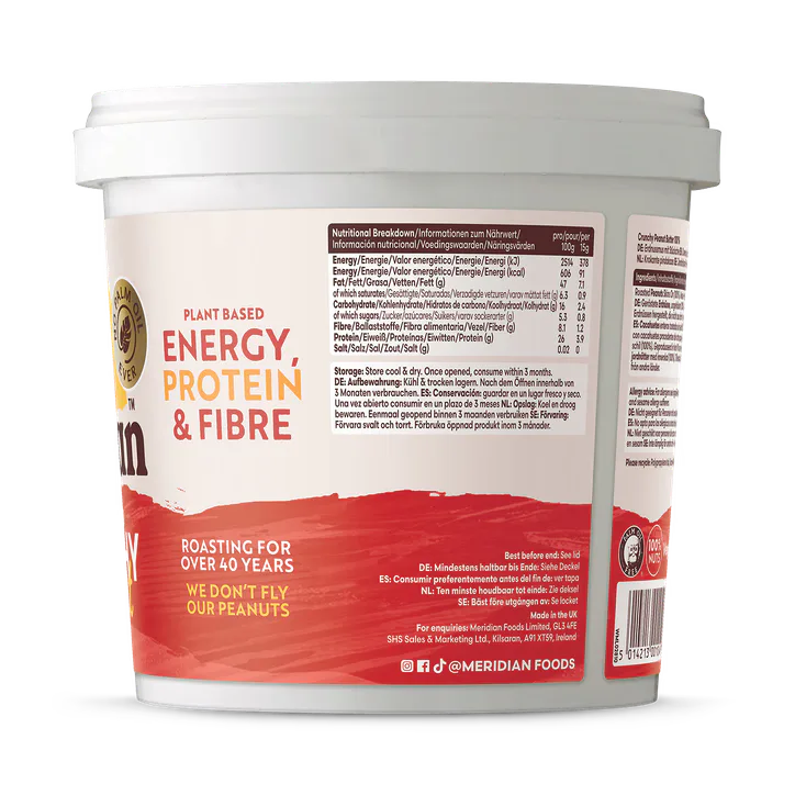Meridian Natural Crunchy Peanut Butter 1kg, additional product view 3