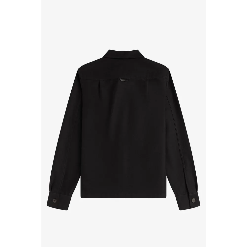 Fred Perry Men's Brushed Twill Overshirt detail 2