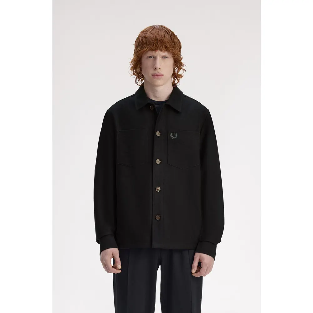 Fred Perry Men's Brushed Twill Overshirt detail 3