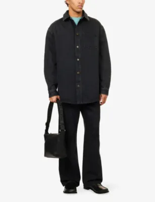 LOEWE Relaxed-Fit Anagram Denim Shirt detail 2