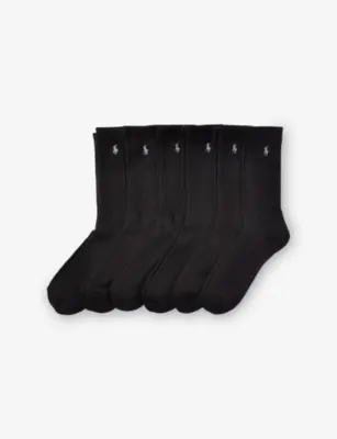POLO RALPH LAUREN Branded Pack of Six Cotton-Blend Socks