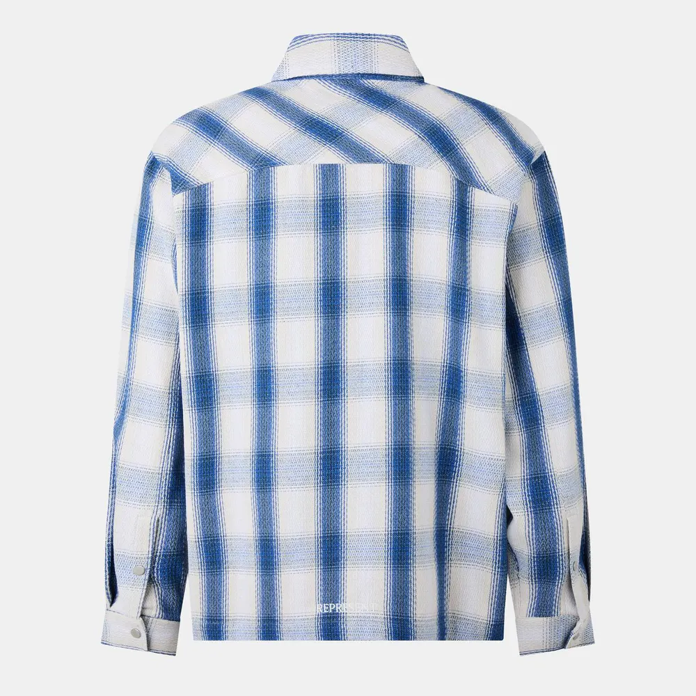 Represent Men's Season Flannel Oversized Check Long Sleeve Shirt detail 2
