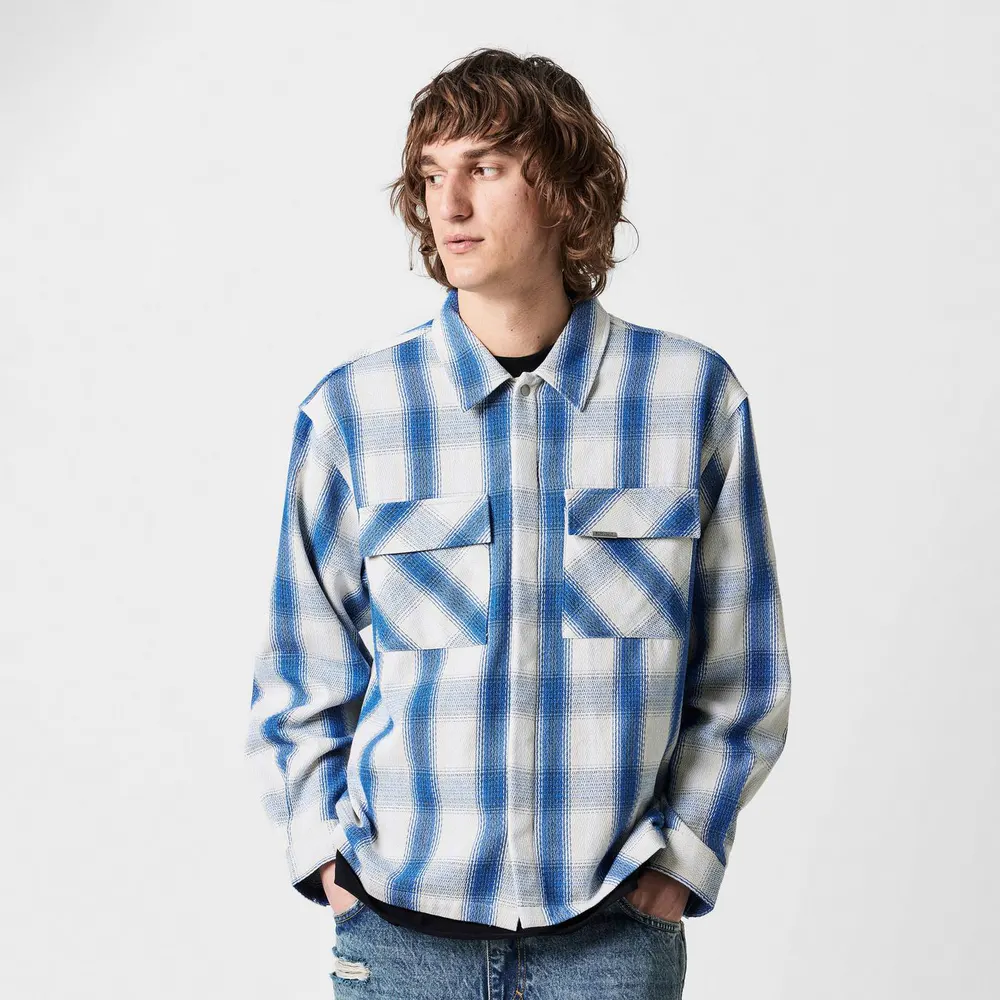 Represent Men's Season Flannel Oversized Check Long Sleeve Shirt detail 3