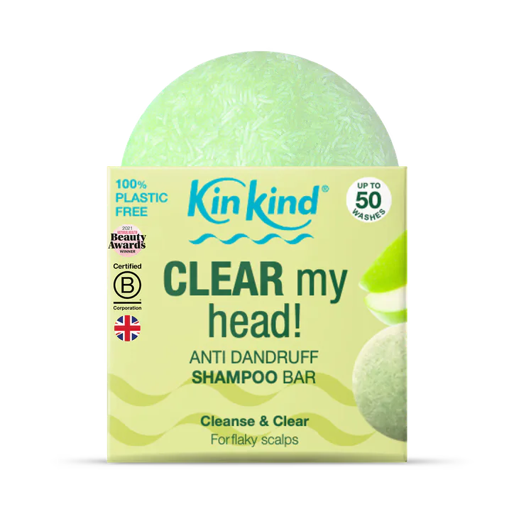 KinKind CLEAR my head! Anti Dandruff Shampoo Bar 50g