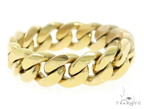 RINA - For Him FACTORY 10k Gold 8mm Miami Cuban Link Ring 49611 in Rose Gold / 13 – Ring