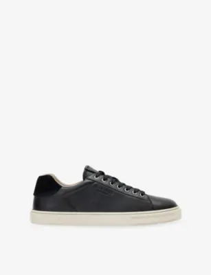 ALLSAINTS Tucker Low Top Leather Trainers - EUR 46 / 12 UK MEN in BLACK – Mens | Trainers | Lace up trainers