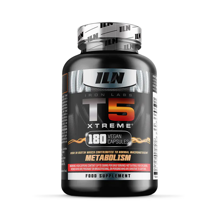 Iron Labs Nutrition Iron Labs T5 Xtreme - Fat Metabolism for Men & Women - 180 Vegan Capsules - T5 Xtreme – Original