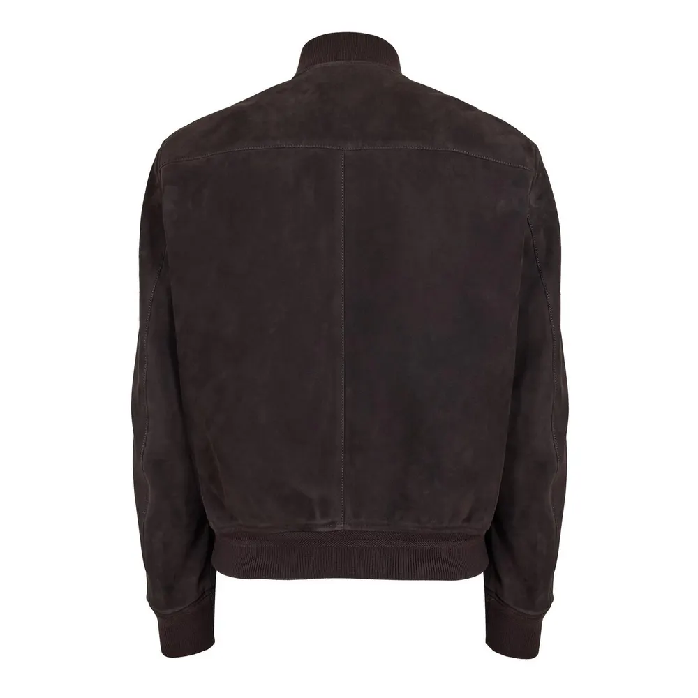 Tom Ford Mens Light Suede Bomber detail 2