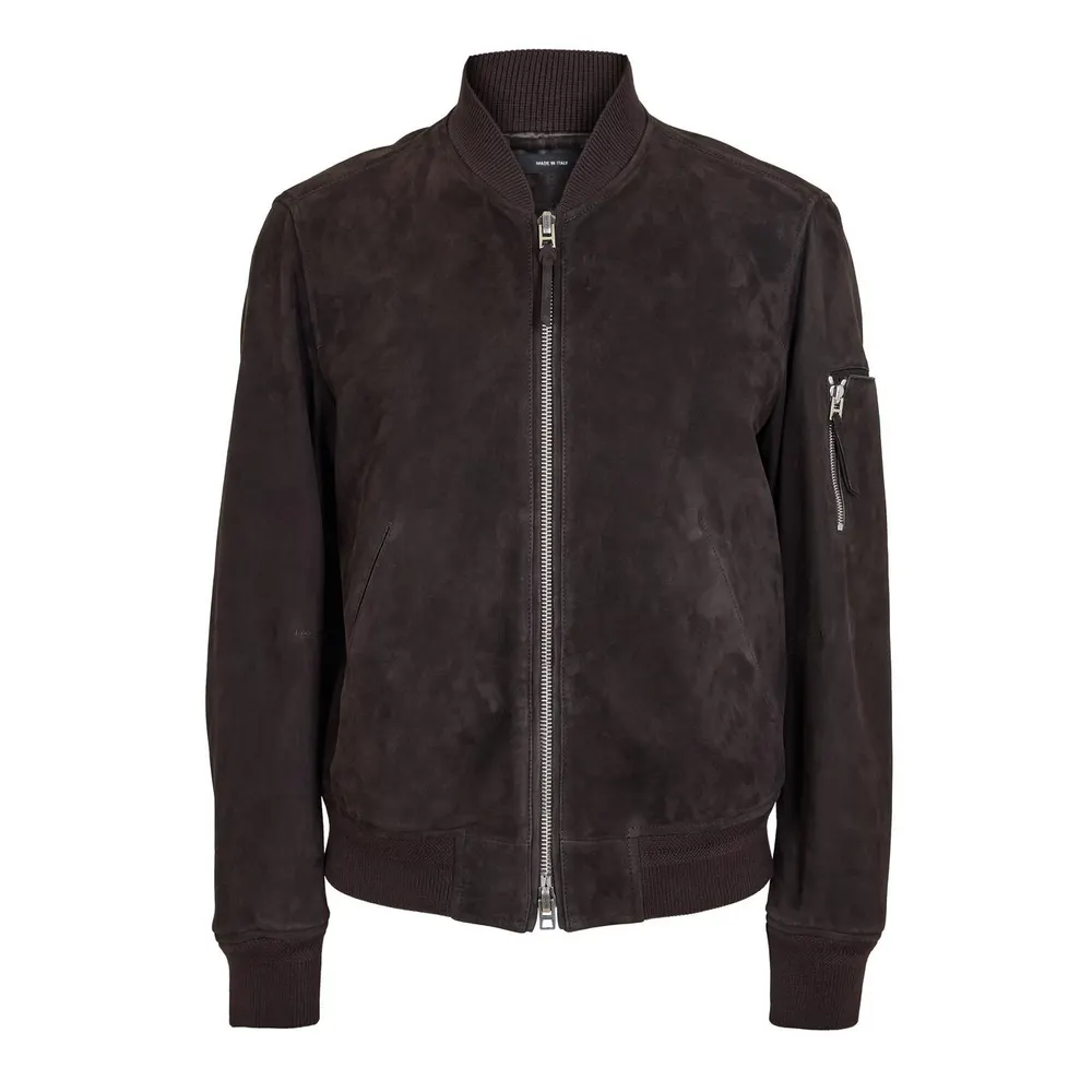Tom Ford Mens Light Suede Bomber