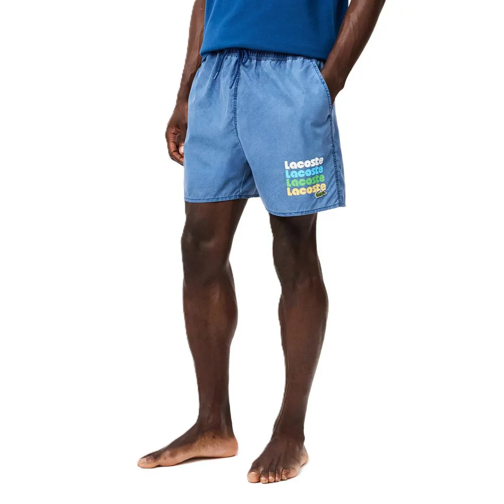 Lacoste Men's Quick Dry Swimming Trunks detail 3