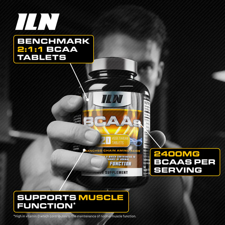 Iron Labs Nutrition BCAA Tablets - 2,400mg per Serving - 120 Vegetarian Tablets detail 3