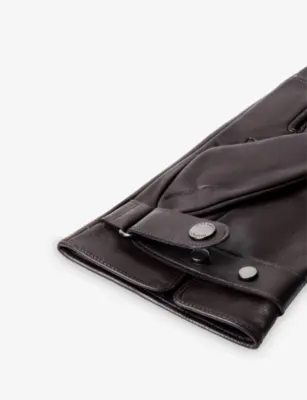 HACKETT Commuter Leather Touchscreen Gloves - M detail 3