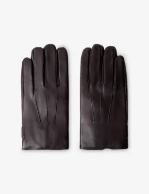 HACKETT Commuter Leather Touchscreen Gloves - M