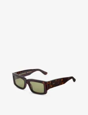 RETROSUPERFUTURE Notte Havana Rectangular-Frame Acetate Sunglasses detail 3