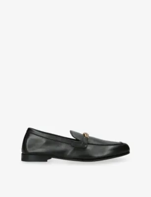 VERSACE Medusa Chain Leather Loafers - EUR 42 / 8 UK MEN in BLACK – Mens | Loafers