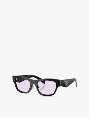 PRADA PR B09SF Butterfly Acetate Sunglasses in BLACK, additional product view 3