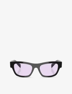 PRADA PR B09SF Butterfly Acetate Sunglasses in BLACK – Mens | Sunglasses | Sports